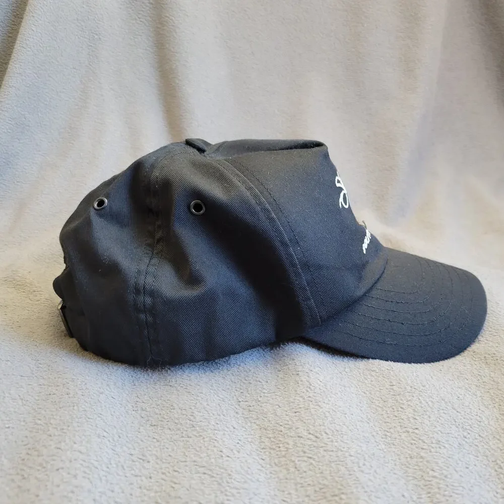 HARLEY DAVIDSON Hat Cap Black Sturgis SD Script Logo Adjustable Breathable Buckl
